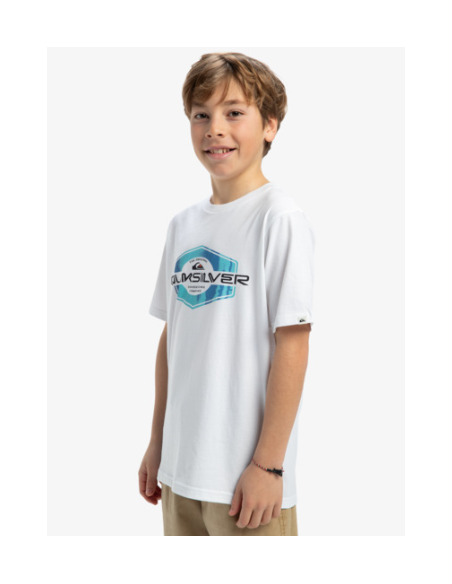 CAMISETA NIÑO LOGO PECHO QUILKSILVER COLOR BLANCO