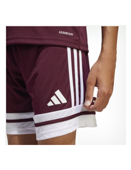 SHORT FINO NIÑO ADIDAS COLOR GRANATE