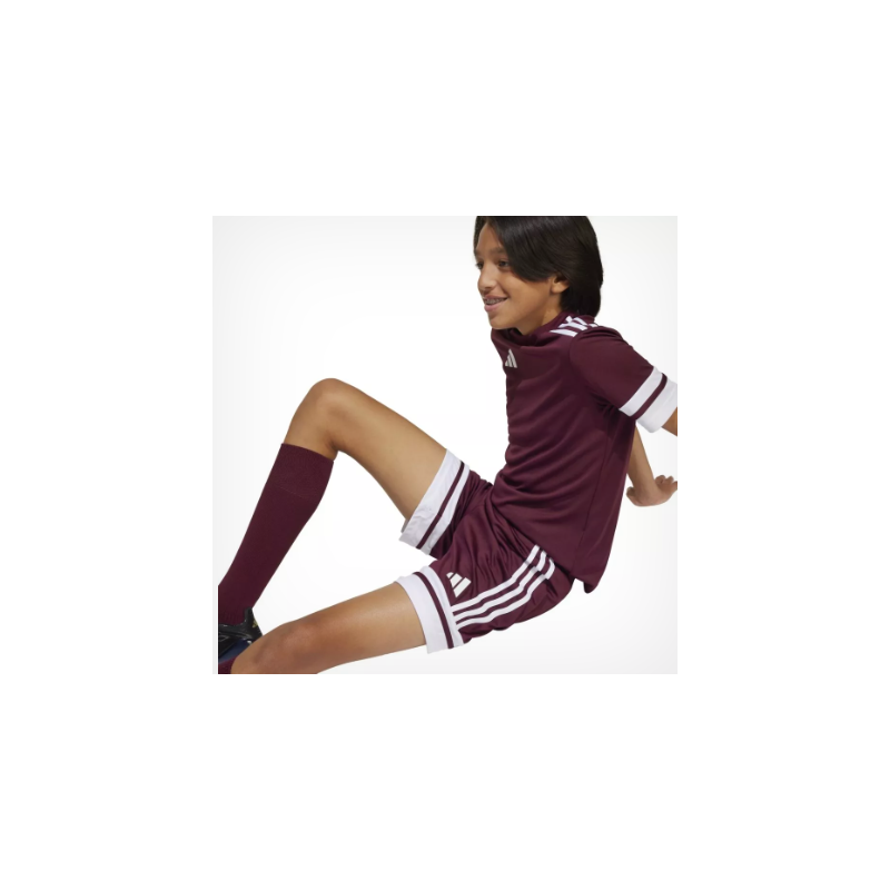 SHORT FINO NIÑO ADIDAS COLOR GRANATE