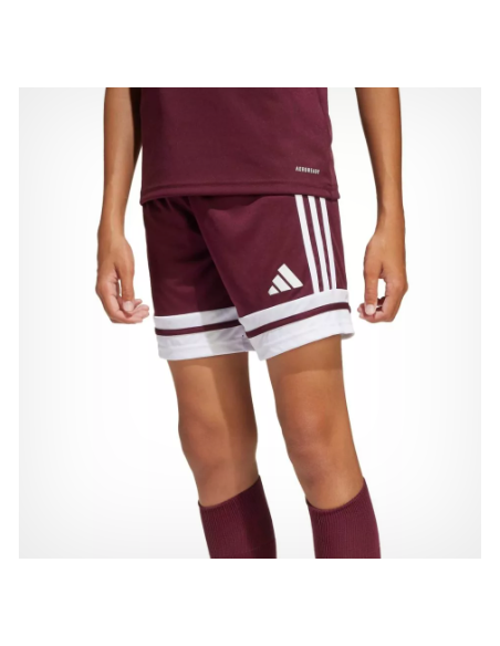 SHORT FINO NIÑO ADIDAS COLOR GRANATE
