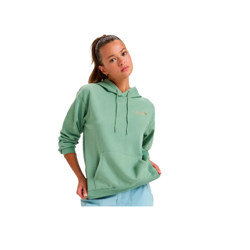 SUDADERA BASIC ROXY COLOR VERDE