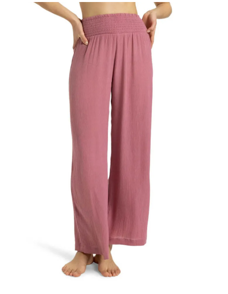 PANTALON VERANO GOMA ROXY COLOR ROSA