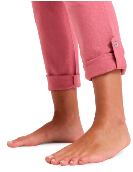 PANTALON LINO ROXY COLOR ROSA