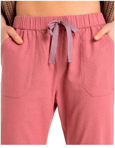 PANTALON LINO ROXY COLOR ROSA