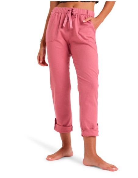 PANTALON LINO ROXY COLOR ROSA