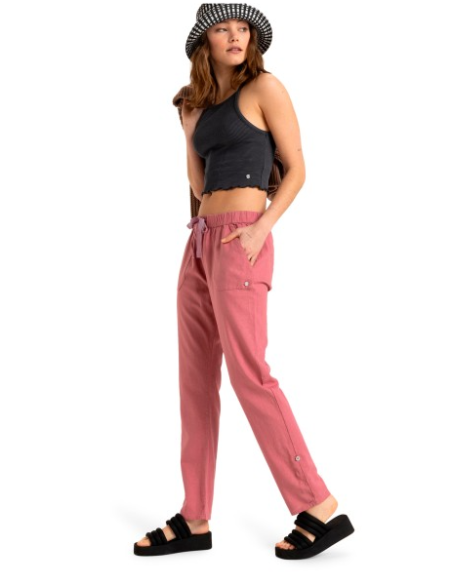 PANTALON LINO ROXY COLOR ROSA