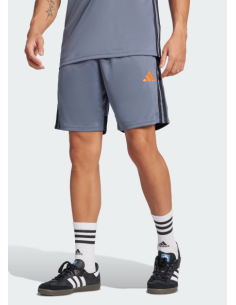 PANTALON CORTO TRES RALLAS CLASIC COLOR GRIS