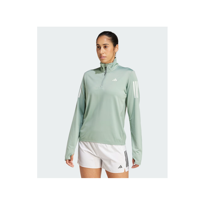 SUDADERA CREMALLERA ADIDAS COLOR VERDE