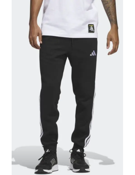 PANTALON CHANDAL ALGODON ADIDAS COLOR NEGRO