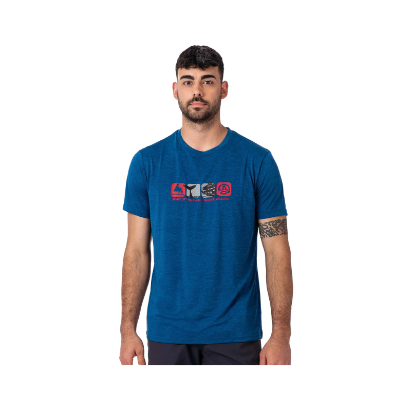 CAMISETA MANGA CORTA TRANSPIRABLE TERNUA COLOR AZUL