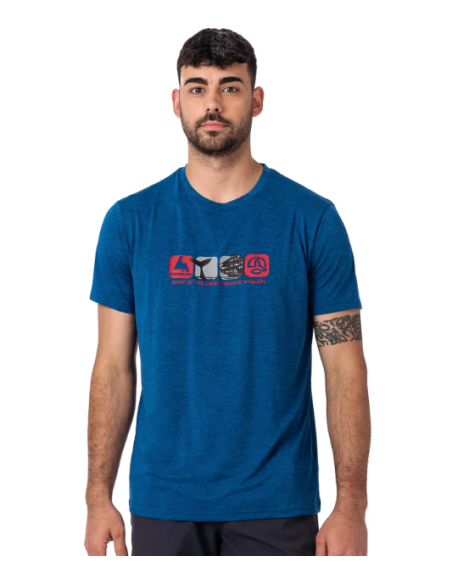 CAMISETA MANGA CORTA TRANSPIRABLE TERNUA COLOR AZUL