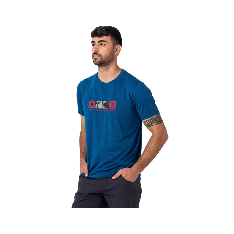 CAMISETA MANGA CORTA TRANSPIRABLE TERNUA COLOR AZUL
