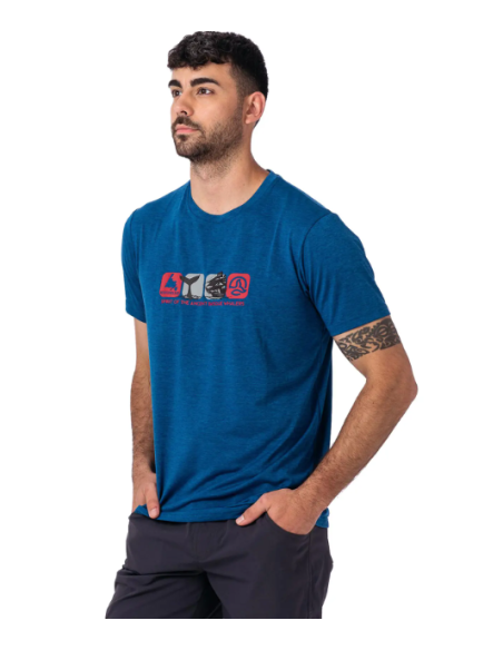 CAMISETA MANGA CORTA TRANSPIRABLE TERNUA COLOR AZUL