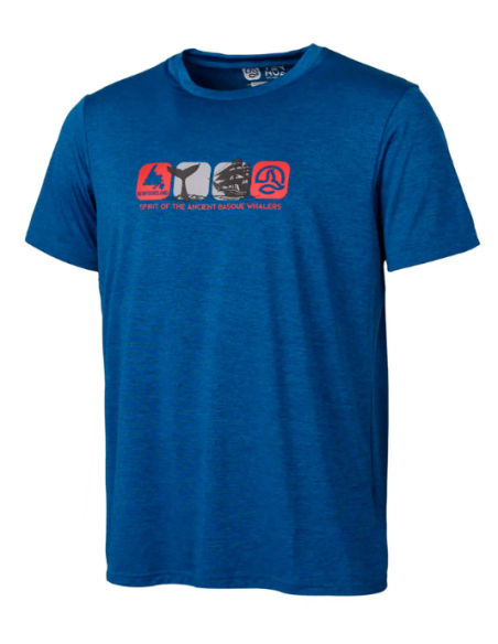 CAMISETA MANGA CORTA TRANSPIRABLE TERNUA COLOR AZUL