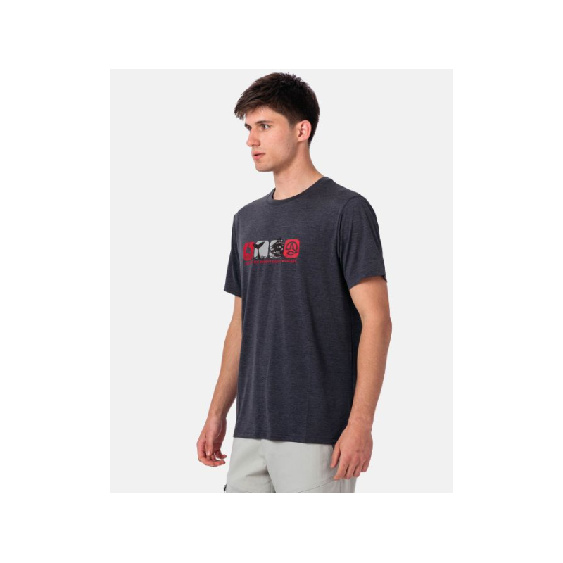 CAMISETA MANGA CORTA TRANSPIRABLE TERNUA ANTRACITA