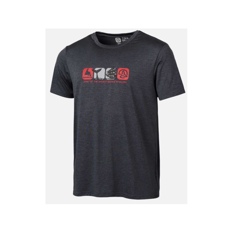 CAMISETA MANGA CORTA TRANSPIRABLE TERNUA ANTRACITA