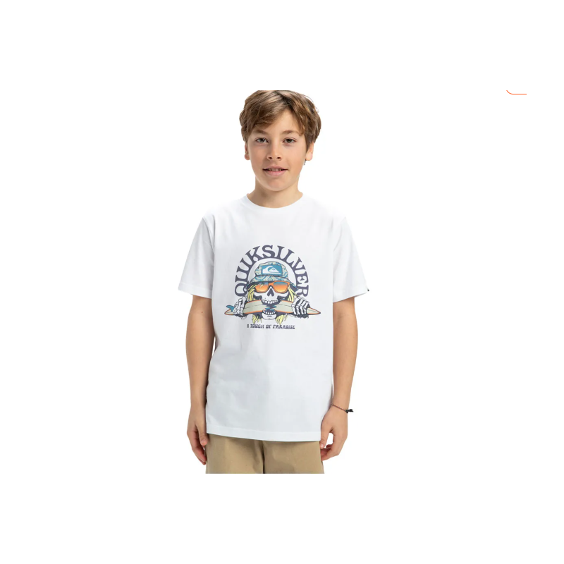 CAMISETA MANGA CORTA NIÑO CALABERA QUICKSILVER COLOR BLANCO