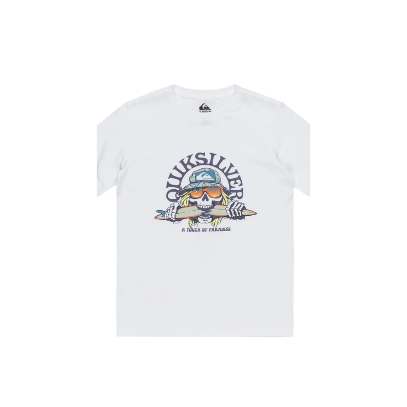 CAMISETA MANGA CORTA NIÑO CALABERA QUICKSILVER COLOR BLANCO