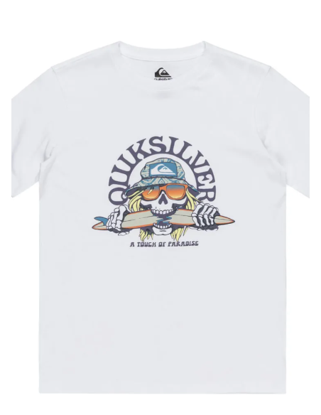 CAMISETA MANGA CORTA NIÑO CALABERA QUICKSILVER COLOR BLANCO
