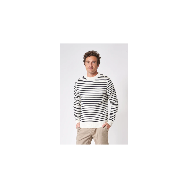 JERSEY PUNTO RALLAS BATELA COLOR BLANCO