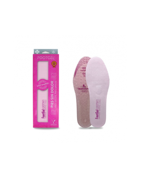 PLANTILLAS GEL ALOE VERA PERFUMADA FOOTGEL COLOR ROSA