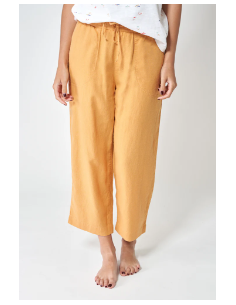 PANTALON LINO BATELA COLOR BEIGE 2