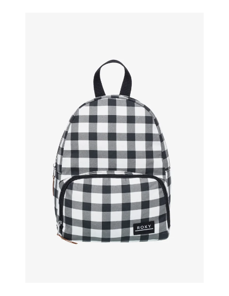 MOCHILA CUADRADOS ROXY COLOR NEGRO