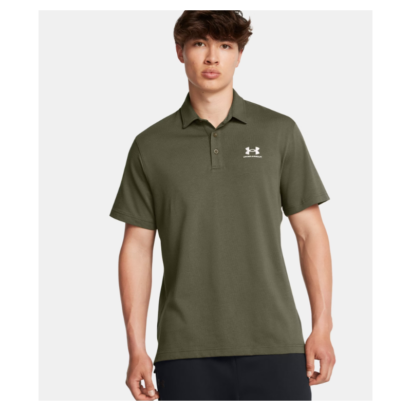 POLO CORTO LISO UNDER ARMOUR COLOR KAKI