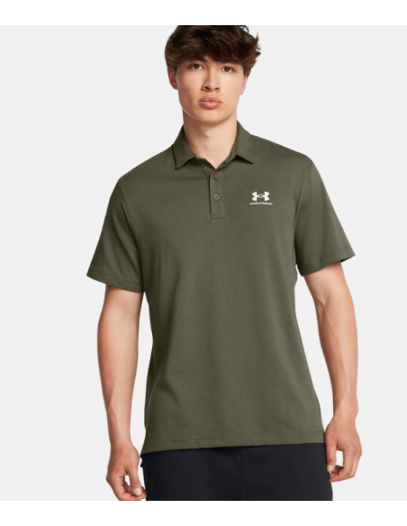 POLO CORTO LISO UNDER ARMOUR COLOR KAKI