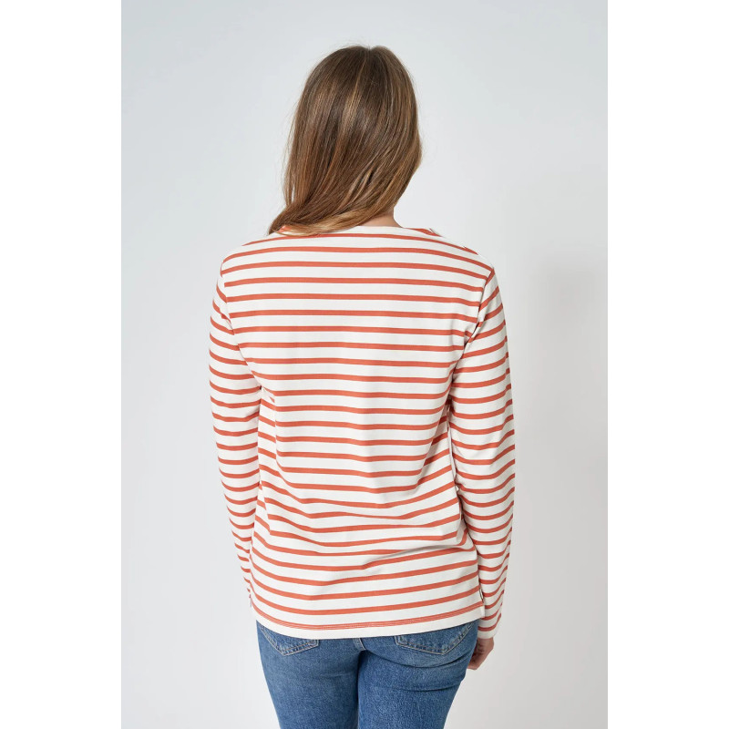 CAMISETA RAYAS BATELA COLOR CRUDO