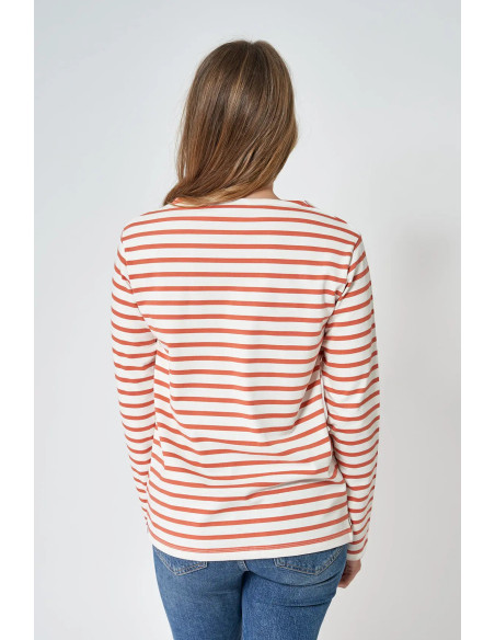 CAMISETA RAYAS BATELA COLOR CRUDO