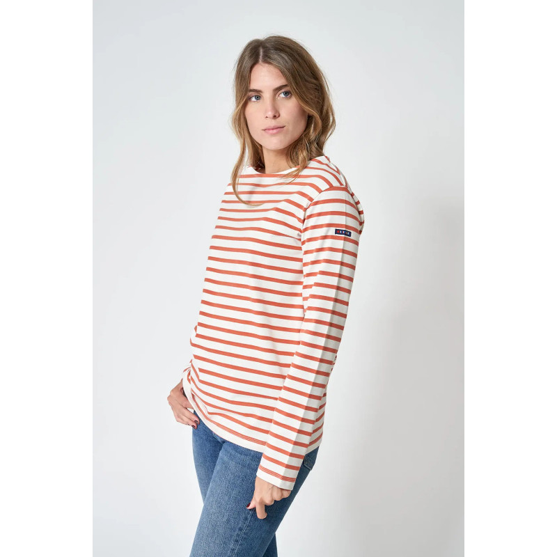 CAMISETA RAYAS BATELA COLOR CRUDO