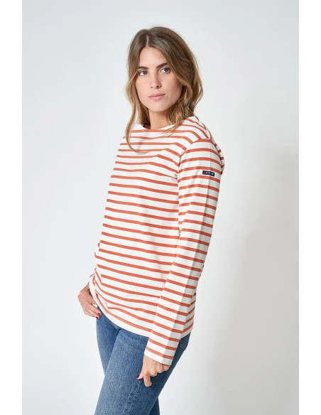CAMISETA RAYAS BATELA COLOR CRUDO