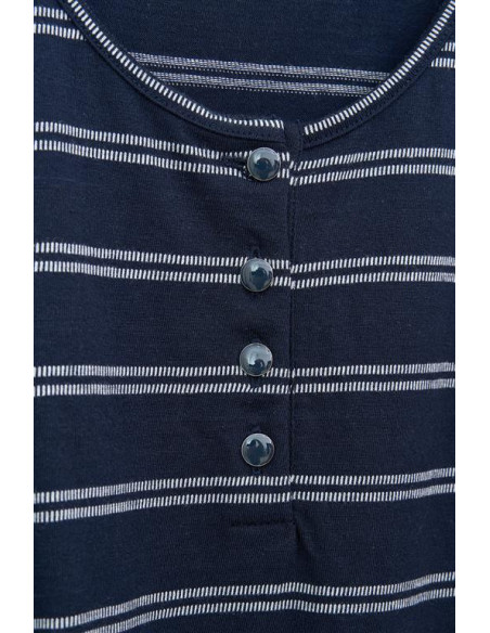 CAMISETA TIRANTE RALLAS BATELA COLOR MARINO