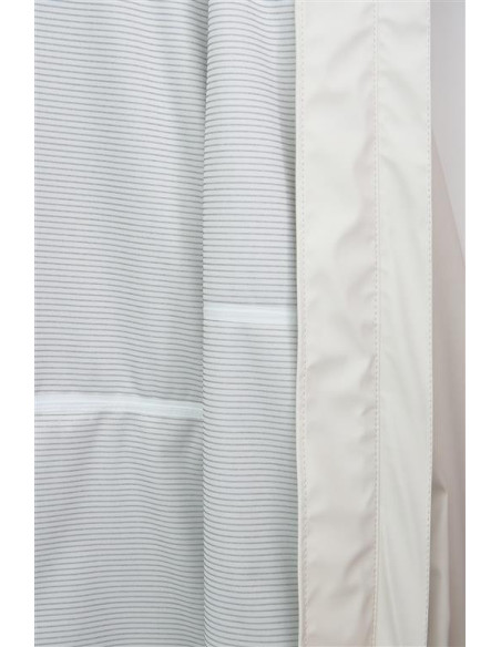 GABARDINA ENGOMADA LARGA BATELA COLOR BLANCO