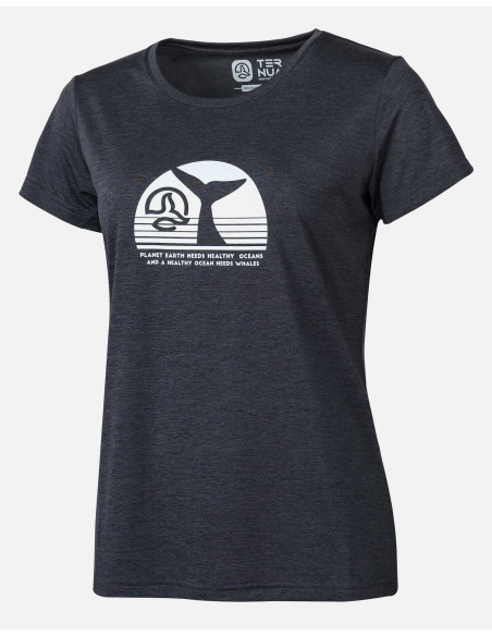 CAMISETA CORTA APSEY COLOR ANTRACITA