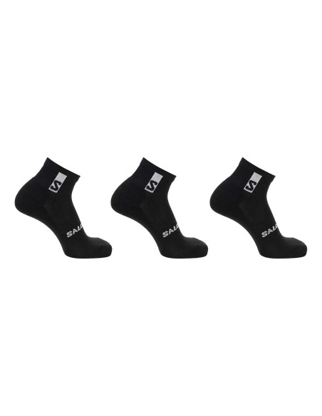 3 PACK DE CALCETINES SALOMON TOBILLEROS NEGROS