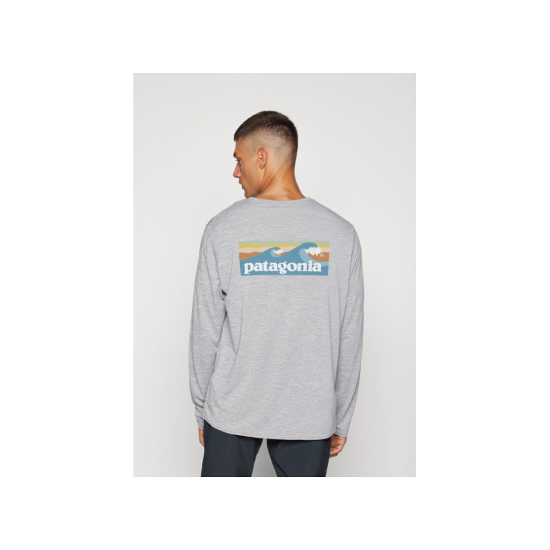 CAMISETA LARGA TRANSPIRABLE PATAGONIA COLOR GRIS