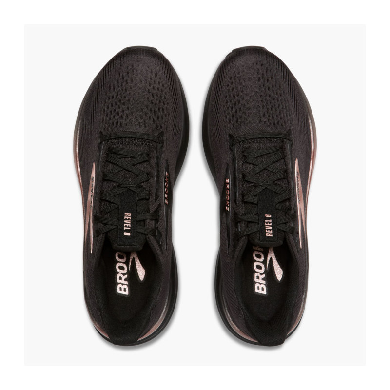 ZAPATILLA RUNNING BROOKS REVEL 8 NGR/ORO
