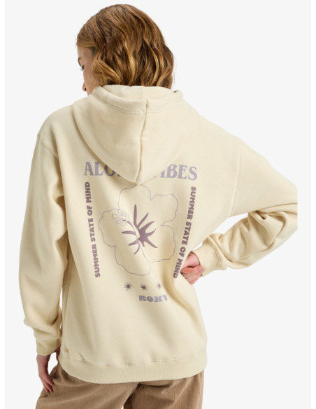 SUDADERA ROXY SURF STOKED BEIGE