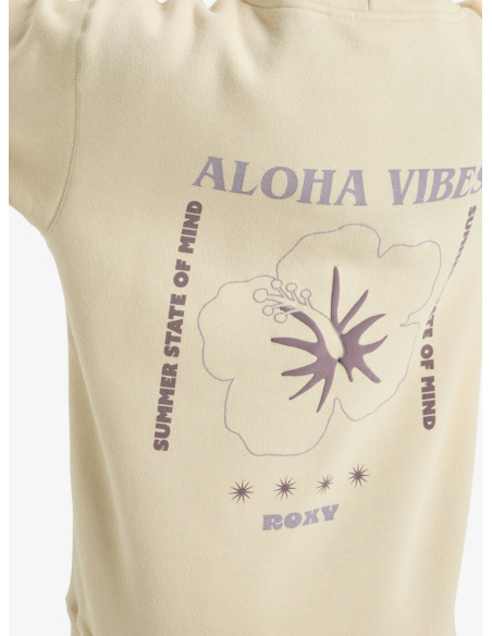 SUDADERA ROXY SURF STOKED BEIGE