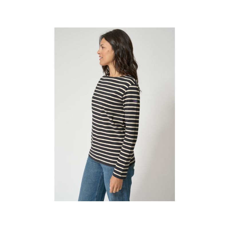 CAMISETA MARSELLESA BATELA CLÁSICA M.L. NGR/CRUDO