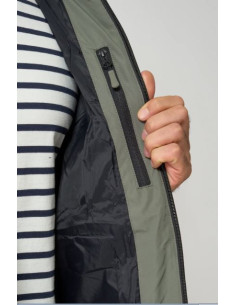 ABRIGO PUFFY POLIÉSTER RECICLADO COSTURAS SELLADA MARCA BATELA 2