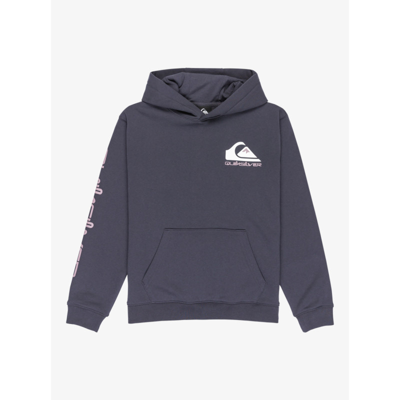 SUDADERA NIÑO QUIKSILVER CAPUCHA LOGO PECHO Y MANGA