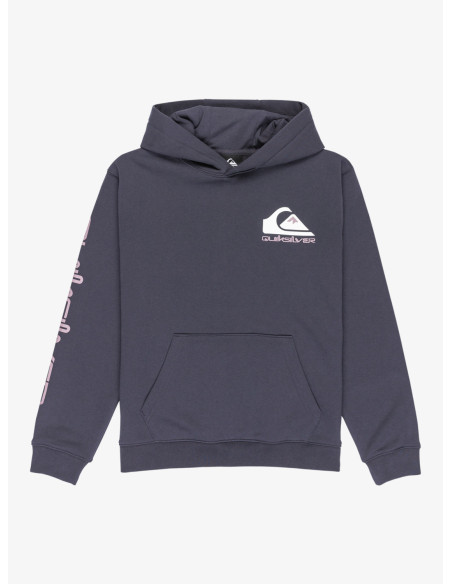SUDADERA NIÑO QUIKSILVER CAPUCHA LOGO PECHO Y MANGA