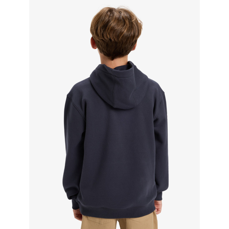 SUDADERA NIÑO QUIKSILVER CAPUCHA LOGO PECHO Y MANGA