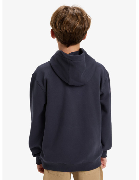 SUDADERA NIÑO QUIKSILVER CAPUCHA LOGO PECHO Y MANGA