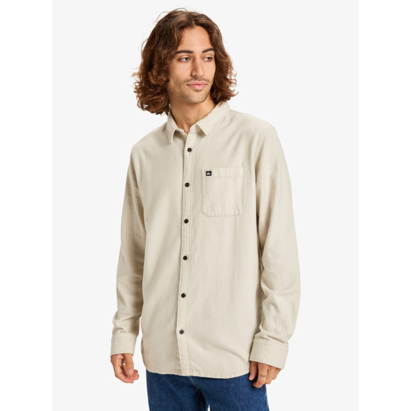 CAMISA HOMBRE FRANELA TEJIDO AGRADABLE COLOR CRUDO MARCA QUIKSILVER