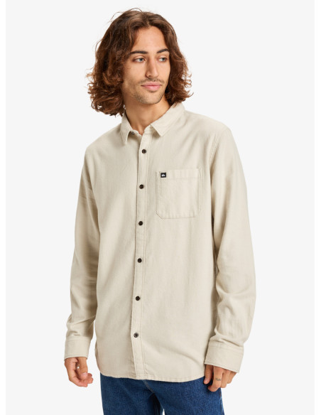 CAMISA HOMBRE FRANELA TEJIDO AGRADABLE COLOR CRUDO MARCA QUIKSILVER