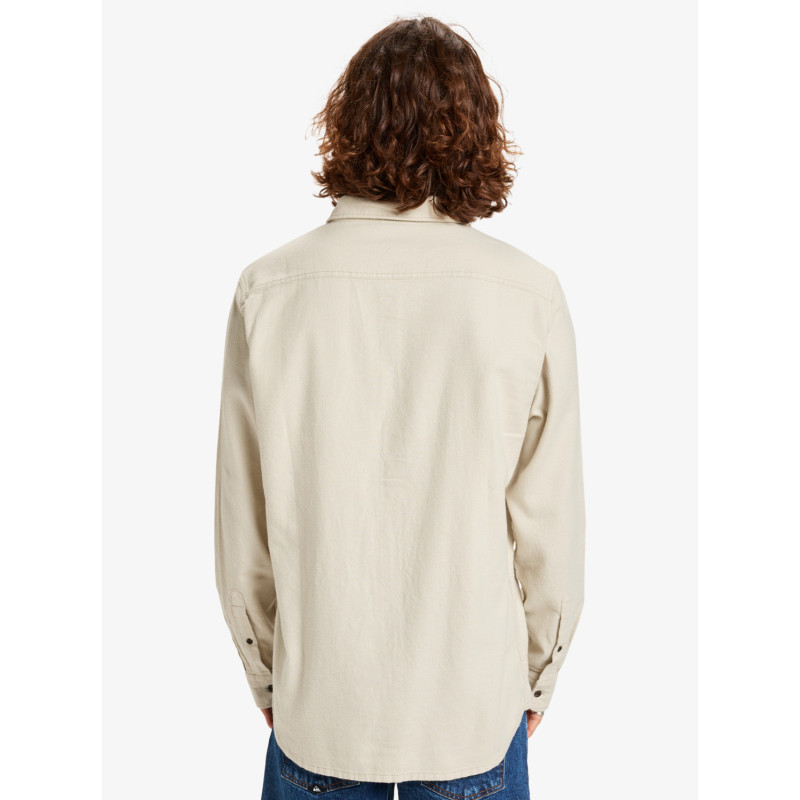 CAMISA HOMBRE FRANELA TEJIDO AGRADABLE COLOR CRUDO MARCA QUIKSILVER